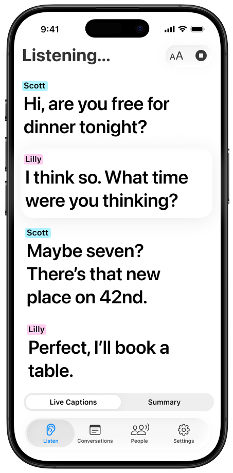 Hearing Buddy App Screenshot